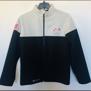 MICROSOFT JACKET WITH USA FLAG ON THE SHOULDER